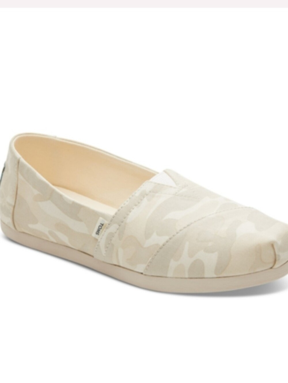 NWT Toms Women's Slip-On Alpargata Egret Camo Sz 8